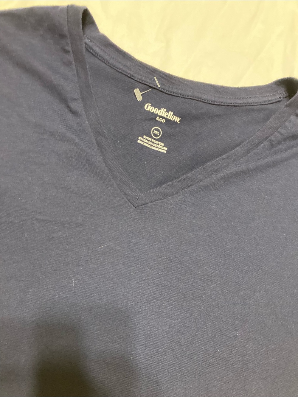 Goodfellow & Co Men's Dark Navy V-Neck Short Sleeve Tee